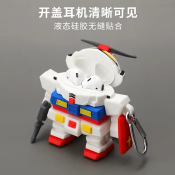 Pentru Airpods 1 2 3 Caz Robot Drăguț Gundam Cască Caz pentru AirPods 3 Pro Wireless Bluetooth pentru Căști Moale cu Capac de Silicon