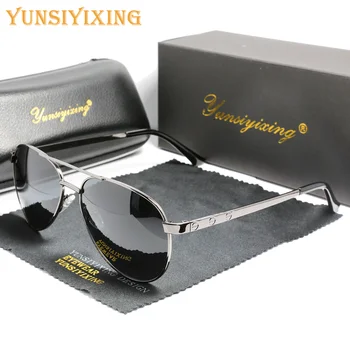 YSYX Nouă Bărbați ochelari de Soare polarizat de moda Clasic de Brand pilot în aer liber Ochelari de Soare UV400 Ochelari de Călătorie de Pescuit Bărbați gafas 6038