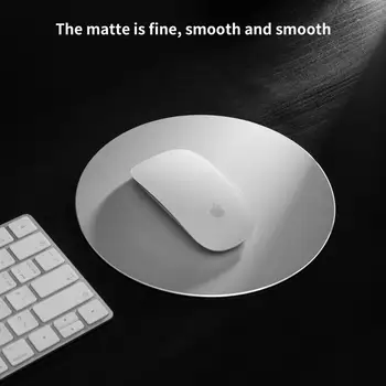 Metal Aluminiu Mouse Pad Greu Argint Modernă Clar Ultra Subțire Dublu Partea de Design Mouse-ul Mat Impermeabil Rapidă și Precisă de Control