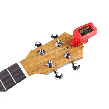 Folk Acustic Guitar Tuner Roșu ABS Tuner Instrument Muzical Accesorii pentru Ukulele, Vioara, Chitara Bass Tuner 2020