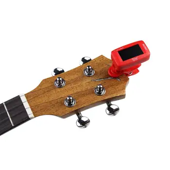 Folk Acustic Guitar Tuner Roșu ABS Tuner Instrument Muzical Accesorii pentru Ukulele, Vioara, Chitara Bass Tuner 2020