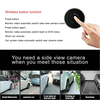 Vehicul Monitorizare Blind Spot Camera Auto Auto Wireless Vedere Laterală HD Camera Viziune de Noapte Gratuit Demolare Ușa de înaltă Calitate, Camere