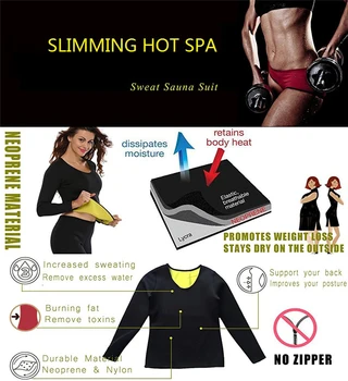 SEXYWG Sport Top Yoga Camasa Body Shaper Talie Subțire Antrenor Pulover Neopren Sauna Corset pentru Femei Bluza Sacou Maneca Lunga