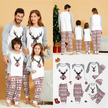 Pijamale Pijama Haine de Crăciun de Familie Potrivire Set de Pijama Mamă-Fiică, Tată-Fiu Copil Sleepwear Familia Uite Mami și cu Mine