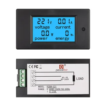 AC 80V-260V 20A / 100A 4 in 1 Digital LCD Digital de Curent Voltmetru Ampermetru Energie Multimetru Panou Tester Metru de Monitor