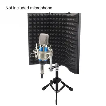 Acustic Compact, Cu Suport Trepied Reglabil Filtru Izolate Fonic Pliabil Izolare Scut Microfon Accesorii