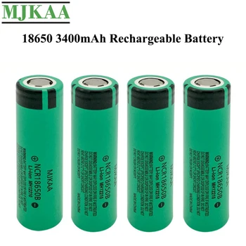 MJKAA 4BUC Original 18650 3400mAh 3.7 V Litiu NCR18650 Baterie Reîncărcabilă NCR18650B Li-ion Baterii pentru Lanterna