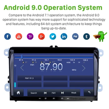 Seicane Android 10 Auto 2Din Multimedia player Pentru VW/Volkswagen/Golf/Polo/Tiguan/Passat/b7/b6/SEAT/leon/Skoda/Octavia Radio GPS
