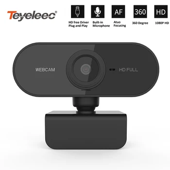 Teyeleec HD 1080P Webcam Calculator Mini camera web cu Microfon Rotativ Camere pentru transmisiunea Live Video de Asteptare Conferință de Munca
