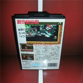 Atomic Robo Copil Japonia se Acoperă cu cutie si manual Pentru Sega Megadrive Geneza Consolă de jocuri Video pe 16 biți MD card