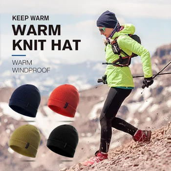 AONIJIE de Funcționare de Iarnă Capac Unisex Cald Sport Slouchy Încătușat Knit Beanie Hat Cap de Craniu M27 Pentru Rularea Jogging Maraton Travelli