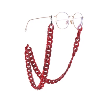 Lemegeton Moda Ochelari Negri Lanț Cablul ochelari de Soare, curea Acrilice ochelari de soare șnur agățat de Gât Suport ochelari cablu