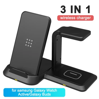 Qi Wireless Rapidă Stație de Încărcare pentru Samsung Galaxy Nota 10 Plus 3 in 1 Încărcătoare Wireless Pentru Galaxy Watch Activ/Galaxy Muguri