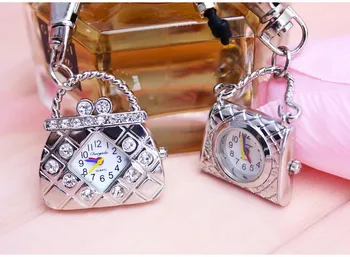Fierbinte de vânzare de calitate Superioară Epocă geantă de mână, ceasuri de buzunar cheia de lanț de bijuterii pentru femei cadouri