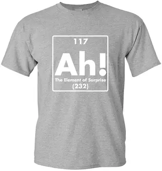 Ah! Elementul Surpriză Știință Amuzant Tricou Pentru Bărbați Adulți Student la Chimie Stil Tricou Cadou de Ziua T-shirt