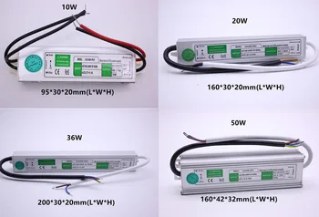 Rezistent la apa IP67 LED Driver Ac dc 12V/24V 10W 15W 20W 25W 30W 36W 45W 50W 60W 80W 100W, 120W, 150W sursa de Alimentare pentru benzi cu LED-uri Lumina