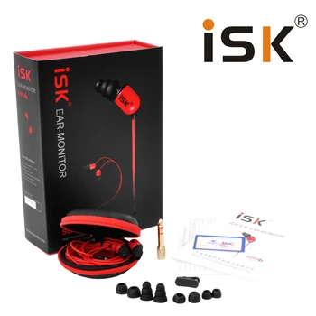 Original ISK SEM6 Profesionale Montoring Cască URECHE Roșu Monitor pentru Căști de 3,5 MM+6.3 MM stereo bass pentru DJ Studio de înregistrare
