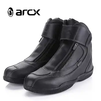 ARCX Impermeabil Real din Piele Motocicleta UNELTELE de SIGURANȚĂ Cizme de Curse de Stradă Elicopter Touring Echitatie Pantofi