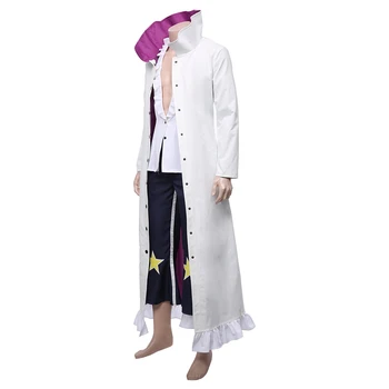 One Piece Pirate Warriors Cosplay Cavendish Șanț Costum Adult Stand guler de Sacou Haina de Costum de Halloween Costume de Carnaval