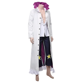 One Piece Pirate Warriors Cosplay Cavendish Șanț Costum Adult Stand guler de Sacou Haina de Costum de Halloween Costume de Carnaval