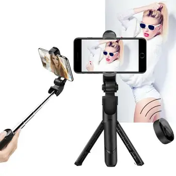 Noi Predat Fără Fir Bluetooth Selfie Stick-Ul 3 În 1 De Control De La Distanță A Declanșatorului Selfie Stick Independent Trepied Telescopic Selfie Stick