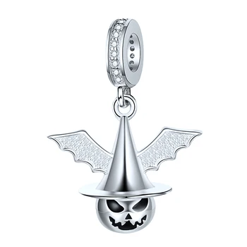 925 Sterling Silver Moda Halloween Diavol Cap de Dovleac Șirag de mărgele de Farmec pentru Femei Fit Original Pandora Brățară Bijuterii Cadou 2020
