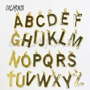 Fierbinte! 26 alfabete pandantive litere colier nu se estompeze culorile accesorii bijuterii litere farmec bijuterii pentru femei 50984