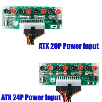 Circuit Electric 24Pins Atx Staționare Computer de Alimentare 24 Pin Atx Breakout Bord Modulul Dc Conector Cu Port Usb 5V