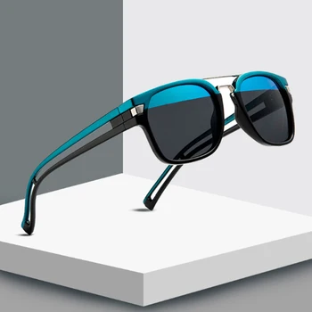 2019 Nou Dublu-Pătrat de culoare ochelari de Soare Barbati Femei de Brand Designer de Ochelari de Soare UV400 Shades Ochelari de Gafas De Sol