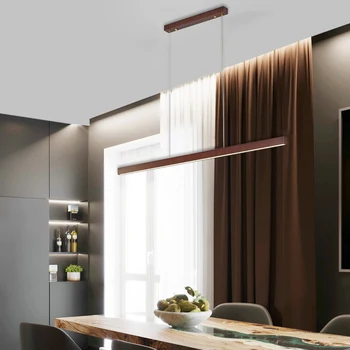 Simplu cu LED-uri Moderne din Lemn Pandantiv Lumini pentru Acasă de luat Masa Cameră de Design Birou de Bucătărie Agățat Lumina de Interior Camera de zi Lumini de Prindere