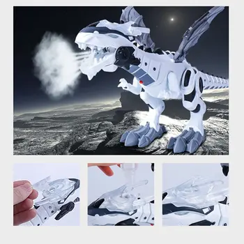 Mare de Pulverizare Mecanică Dinozauri Cu Aripi de Desene animate Electronice de Mers pe Model Animal Dinosaurio juguete Robot Pterozauri Jucarii Copii