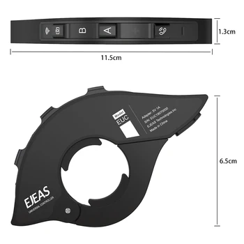EJEAS EUC Bluetooth 4.1 Motocicleta Ghidon Grip Control de la Distanță Compatibil cu Quick20/E300/Quick7 Cască Cască Interfoane