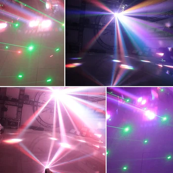 ALIEN DMX RGBW LED Spot Fascicul Laser Proiector Stroboscopic 3 IN 1 Disco DJ Etapă Efect de Iluminare Petrecere de Dans Nunta Fluture de Lumină