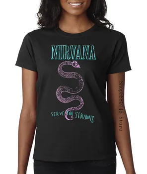 Amplificat Nirvana Servi Serpants Mens T-Shirt În Cărbune