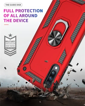 Magnet Metal rezistent la Șocuri Kickstand Caz de Telefon Pentru SAMSUNG Galaxy A70 SM-A705F A705FN A705GM Armura Inel de Silicon Titularul Acoperi Funda