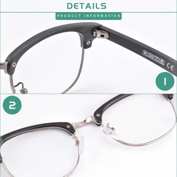 SHINU moda Concis spranceana jumătate de ramă de ochelari Anti Blue Ray baza de Prescriptie medicala Ochelari de multifocală Progresivă Lentile de ochelari