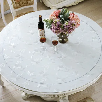 PVC față de masă față de masă față de masă transparent rezistent la apa bucatarie model de petrol față de masă de sticlă cârpă moale, 1-2MM