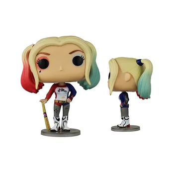 Funko pop Suicide Squad Harley Quinn Joker 10cm Vinil figurina de Colectie Model de Jucărie pentru copii Cadou de ziua de nastere