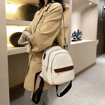 Femei geanta 2020 nou rucsac casual de înaltă calitate lux rucsac de călătorie de moda moale din piele multifunctional sac de școală bej