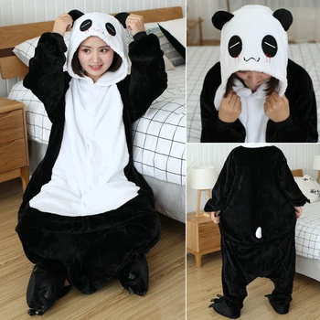 Iarna Totoro Pijamale Kigurumi Unicorn Animal Sleepwear Panda Onesies Femei Barbati Unisex Pentru Adulti Flanela De Noapte Seturi De Haine De Acasă
