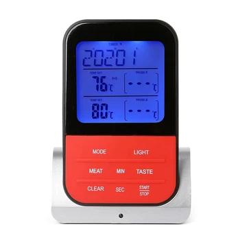 Utile Wireless GRĂTAR Termometru Digital rezistent la apa de Gătit Mâncare de Carne Cuptor Grill Termometru Cu Cronometru de Bucatarie Accesorii