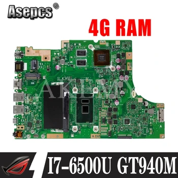 AKEMY TP501UB Laptop Placa de baza Pentru Asus VivoBook Flip TP501U TP501UB TP501UQ Placa de baza test Ok 4GRAM I7-6500U GT940M