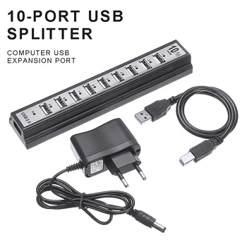POHIKS 1 buc 480Mbps de Mare Viteză USB 2.0 Hub Splitter Extern Portabil Multi Porturi Adaptor Pentru PC si Laptop