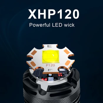 XHP120 Tactice Lanterna LED-uri USB Reîncărcabilă Lanterna Flash de Lumină Super Puternice Lanterne Led-uri 18650 Xhp70.2 Xhp50.2 Felinar