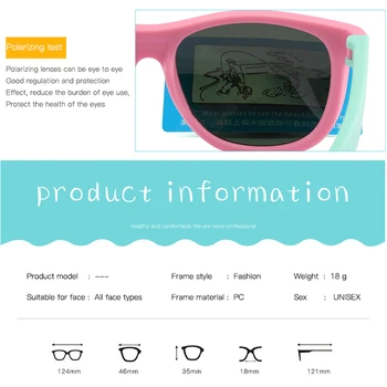 Silicon moale de Siguranță pentru Copii ochelari de Soare Polarizat ochelari de Soare pentru Copii Fete Băieți TR90 Protectie UV Ochelari Cutie de Caz