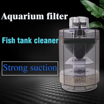 Acvariu Filtru Ultra-silențioasă Externă de Aspirare Pan Automată Pește Excremente Filtru Circulație Trei într-O singură Pompă de Filtrare