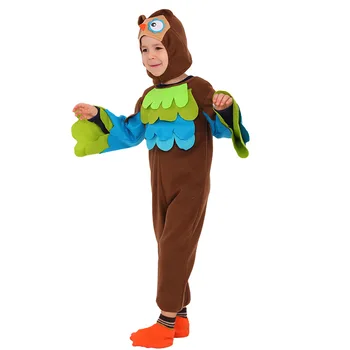 Snailify Copii Costum Bufnita Băieți Halloween Costum Salopeta Si Capota Set De Animale Cosplay Pentru Fete 3-14 Ani