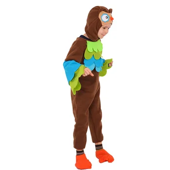 Snailify Copii Costum Bufnita Băieți Halloween Costum Salopeta Si Capota Set De Animale Cosplay Pentru Fete 3-14 Ani