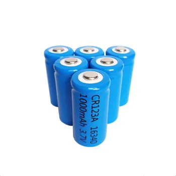 8pcs/lot 3.7 V 1000mAh baterie Litiu Li-ion 16340 Baterie CR123A Baterii Reîncărcabile 3.7 V CR123 pentru Laser Pen Lanterna LED-uri de Celule