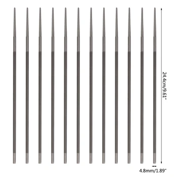12buc/Set 3/16v (4.8 mm) Drujba Set de Fișiere Manuală a Lanțului de Ferăstrău Ascuțit Fișier